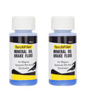 Two 60ml bottles of High Performance Mineral Brake Fluid 4oz For Magura Hydraulic Disc And Rim Brakes Compatible With Mineral Oil Systems