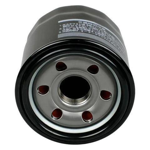 Subaru Engine Oil Filter And Crush Gasket Kit 12 Pack Compatible With Legacy Outback Impreza WRX STI Forester Baja Models 1990s To 2021 15208AA100 11126AA000 Replacement Parts showing close-up of the oil filter's threaded end.