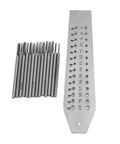 Fourteen Piece Micro Tap And Die Set For Jewelry Making And Watch Repair, showing taps and screw plate kit for precise threading.