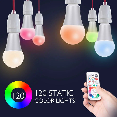 Ultra Straight Fire RGBW LED Bulb, E26 Dimmable Screw Base, Wireless Remote With Digital Timer, 120 Shades For Chill Home Ambient Or Epic Weekend Party Glow