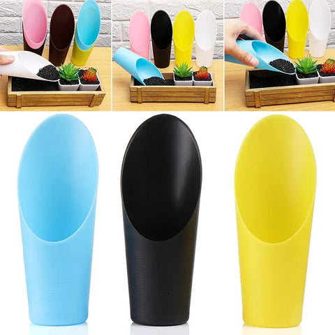 Go-To Reusable Plastic Garden Shovel Cup For Bonsai And Potted Plants 16x6 cm Cultivation Tool Spade Soil Scoop For Succulents And Fleshy Plants Handy Garden Care Essential For Plant Lovers, plastic soil scoop in blue