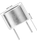 Two Pack Millimeter Sensor Probes For Industrial Use With Precision Distance Measurement And Obstacle Detection, Rugged Iron Build For Easy Installation, Open Ended Short Needle Transceivers For Positioning And Maintenance, 0.63 x 0.98 in