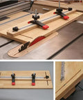 Beefy Aluminum Miter Bar Rail Runner Slider for table saw setups on woodworking sled 450mm 17.7in T slot bar silver