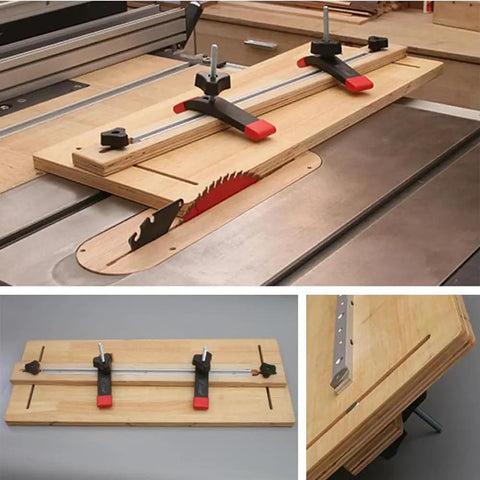Beefy Aluminum Miter Bar Rail Runner Slider for table saw setups on woodworking sled 450mm 17.7in T slot bar silver