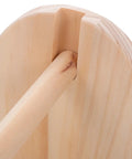Solid Wood Tape Dispenser With Razor Sharp Blade detailed view of wooden frame and adhesive roll holder for tidy desk organization