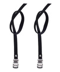 Pair Of Universal Bike Pedal Toe Straps, Heavy Duty Replacement Foot Straps For Stationary Bikes And Bicycles, Adjustable Buckle