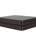 Solid Eight Grid Wristwatch Storage Box Built Tough With Heavy Duty Carbon Pu Leather And Adjustable Splitter Plate, angled view