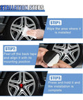 Installation steps for Skull Car Wheel Hub Center Cap Sticker 2.2 Inch Metal Waterproof Rustproof Emblem Rim Cover For Car Truck SUV Red