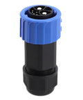 Beast Mode Waterproof M23 Connector With IP67 Rating For Outdoor Motorcycle And Ebike Charger Sockets Featuring Male Plug Design.