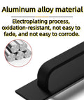 Product focus keyword is: Adhesive Cabinet Handles Self Stick Drawer Pulls Black Zinc Alloy No Drill Required For Kitchen Cabinets Drawers Refrigerators Windows And Sliding Doors 8.25 Inch Length Anti Fingerprint Coating Resists Smudges And Water Stains. Black adhesive cabinet handle, aluminum alloy, no-drill self-stick pull with matte finish