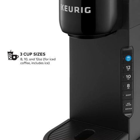 Barista Style Single Serve Coffee Maker with Built In Milk Frother for Hot or Iced Lattes and Cappuccinos, Three Brew Sizes, Black