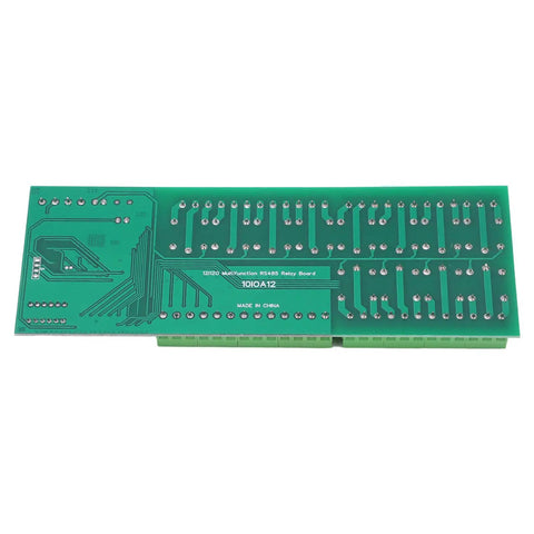 12 Channel Relay Module With Protection And Optically Isolated Inputs, Hardware Reset, 12 Relay Outputs, green PCB top view