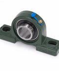 Two Pack Pillow Block Bearings UCP206-19 Bore 1-3/16 In with cast iron base and chrome sealed bearings