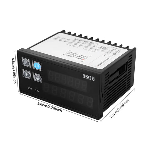 Heavy Duty Digital Length Counter Wheel Meter With Dual Relay Outputs And Three Programmable Modes For Dead On Tracking In Feet Or Meters Delivering A Straightforward No Hassle Workflow