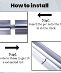 Diagram showing how to install Spliced SBR20 Linear Rail Kit 3000mm for DIY CNC Routers Lathes Mills with two rails and dowel pin