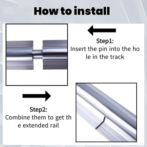 Diagram showing how to install Spliced SBR20 Linear Rail Kit 3000mm for DIY CNC Routers Lathes Mills with two rails and dowel pin