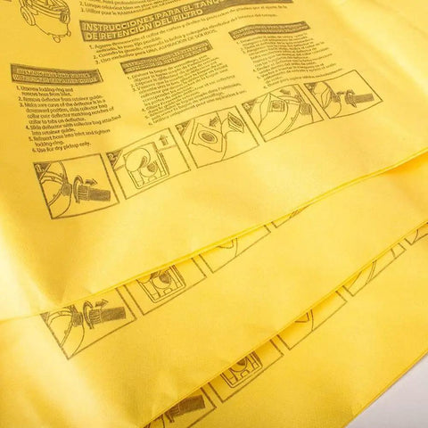 10 Pack High Efficiency Dust Collection Bags Type H For 5 To 8 Gallon Vacuums 90671 Disposable Replacement Bags 9067133 instructions