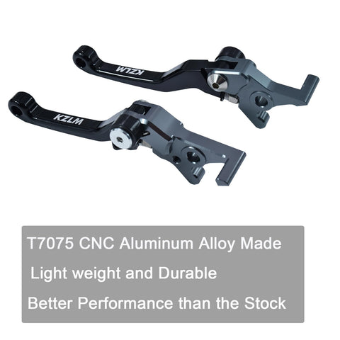 Ultra Bee Ready To Roll Brake And Clutch Lever Set CNC Foldable Aluminum 7075 Upgrade Kit for Sur Ron Ultrabee displayed