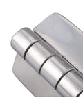 Close-up of Beefy Door Hinge Kit for Distribution Cabinet and Control Box Enclosures in a one color finish, metal build.