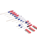 39 Piece Screwdriver Set With A Tough Acetate Handle Master Combo Kit Featuring 12 Fixed Bits And A 26 Bit Multi Bit Handle