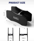 Brake Caliper Compression Tool For Twin And Quad Piston Calipers, Piston Compressor And Pad Spreader For Car Brake Repair, Universal Caliper Tool With Centrally Located Ratchet For Even Piston Movement, shown with dimensions 4.3"x2.17"