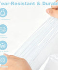 Clear PVC Shrink Wrap Bags 40 Count 14 By 20 Inches Heat Seal Packaging For Gifts Shoes Jars Baskets Soap Sleeves And Tons Of DIY Projects From Homemade Treats To Crafts, tear-resistant plastic