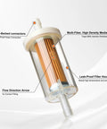 Inline Gas Fuel Filter For Briggs Stratton John Deere Craftsman Troy Bilt MTD Lawn Mowers And Tractors One Quarter Inch Replacement Filter