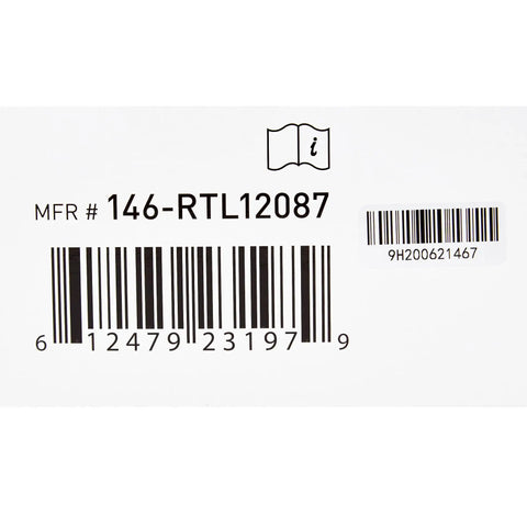 Barcode and MFR #146-RTL12087 for Heavy Duty White Steel Toilet Safety Rail Bathroom Grab Bar.