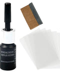 No Fuss Windshield Crack Repair Kit for Chips and Small Cracks, Auto Glass Repair Fluid, DIY Kit with Nano Resin and applicator