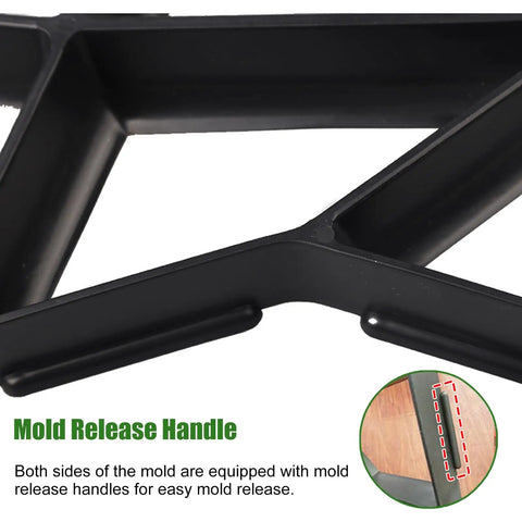 Close-up of Concrete Paver Mold Kit For DIY Outdoor Pathways Irregular Stepping Stones And Walkways Reusable Plastic Mold