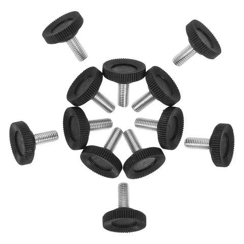 Heavy Duty Furniture Levelers Set 30 Pcs Adjustable Screw Feet For Leveling Uneven Floors Non Slip Nylon Base Reduces Wobble Shake And Noise Durable Floor Protectors For Chairs Tables Desks Easy Install, black screw-in feet