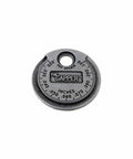 Coin-Style Spark Plug Gap Tool For Quick Checks, 0.020-0.100 In Gap Range, Plated Steel Build, compact design