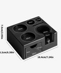 Slick Coffee Tamper Holder Portafilter Stand Tight Tamping Station Organizer For Home Baristas, food grade ABS, 16.2x18.4cm size.