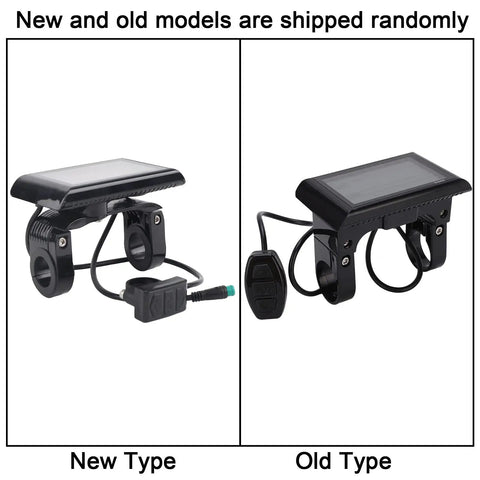 New and Old Models of 36V 48V Electric Bike LCD Display Control Panel S900 Upgrade Meter side by side