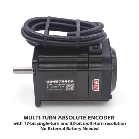 Nema 23 Integrated Servo Stepper Motor With Built In Multi Turn Absolute Encoder Closed Loop Servo Controller 2000 RPM