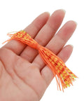 Top Shelf Flexible Silicone Lure Skirts Six Hundred Strand Bulk Pack For Jig Tying And Spinnerbait Assembly shown in hand.