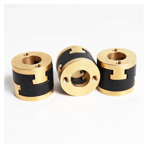 Check Out This Cool 3-pack V Core 3.1 Z Axis Coupler Set For Smooth Lead Screw Decoupling On Oldham Flexible Shafts Perfect Upgrade For Your 3D Printer Build Today brass and black 3D printer couplers