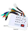 Rugged DIY Friendly Brushless Motor Controller Tester For E Bikes And Electric Scooters 115x80x26 mm with visible connectors