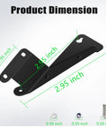 EZGO TXT LED Golf Cart Headlight Bar Bracket Kit aluminum bracket dimensions and mounting hardware