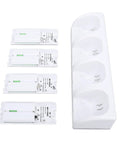 4 Port Remote Controller Charger Station For Gaming Consoles, 4 Pack 2800mAh Battery Packs, USB Powered Dock, top view