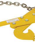 Low Profile Double Scissor Pallet Puller, Workhorse Steel Construction, 5000 Lb Capacity, Self Cleaning Head, Yellow Finish
