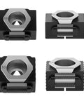 Heavy Duty M6 M8 M10 M12 Ok Vise For Precision Clamping And Secure Grip With Durable 440C Steel Construction, four angles displayed.