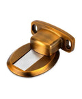 Gold Invisible Magnetic Door Stopper With Wall Or Floor Mount Catch keeps bedroom or indoor doors locked in place.