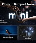 Pocket Size Mini Smart Telescope With App Control For Travel Camping And Hiking Grab And Go Ultra Lightweight Portable Astronomy Scope For Dark Sky Stargazing Backpacking And Adventure, 840g