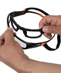 Gasket Safety Glasses For Worksite PPE Eye Protection With Full Frame Design Pro Grade Anti Fog Scratch Resistant Lenses Foam Gasket