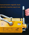 Heavy Duty Neodymium Magnetic Lifter For Garage Shop Crane And Portable Hoist Featuring Hella Strong 600Kg Steel Plate Lift with rubber grip handle