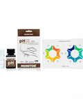 pH Test Kit 4.5 To 9.5 For Freshwater And Saltwater Aquariums Aquaculture Ponds Groundwater Drinking Water Pool Soil And Hydroponics With 400 Tests Easy To Use Accurate Water Quality Monitor showing test vial, solution, and color chart