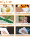 Go To Reusable Bamboo Paper Towels 4 Rolls 80 Sheets used for kitchen, oil stain, glass, mirror cleaning and more.