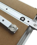 Rugged 300mm Miter Bar And 400mm T Track Set For Table Saw With Predrilled Holes And Screws on wooden surface