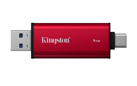 Dual USB A and C Portable 1TB SSD With Beast Mode Speeds Up To 1050 MBps Read And 950 MBps Write USB 3.2 Gen 2 External Drive in red